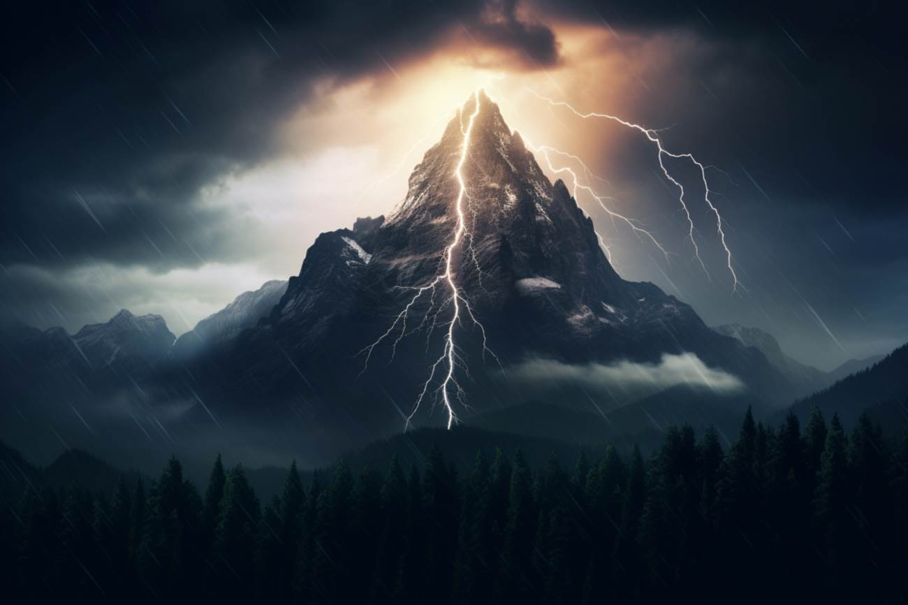 Burza w górach